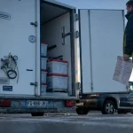 Tarif location remorque frigorifique prix : remorque frigorifique en parking, contrat location