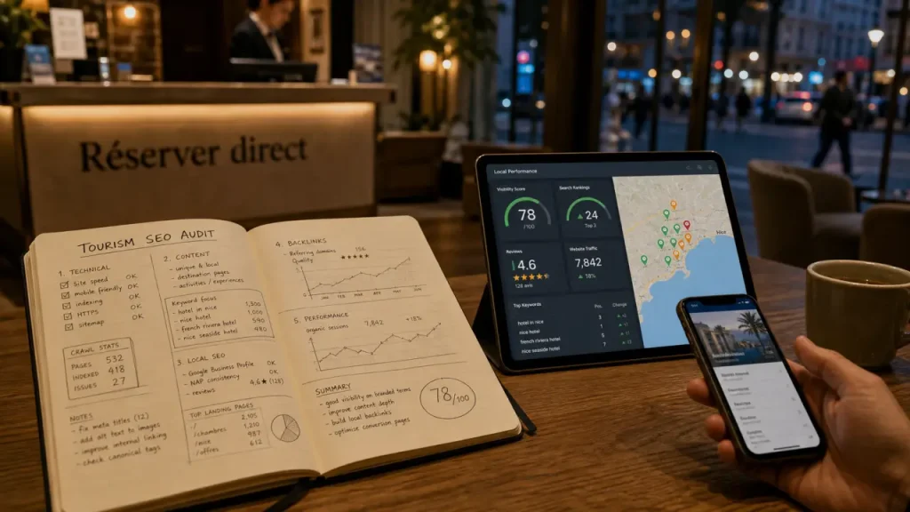 SEO tourisme : 140 points d’audit pour attirer des voyageurs qualifiés en 6 mois