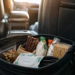 Best road trip snacks : snacks sans miettes riches en protéines dans le sac de road trip