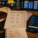 Billet d avion multi destination : passeports et itinéraire multi-villes
