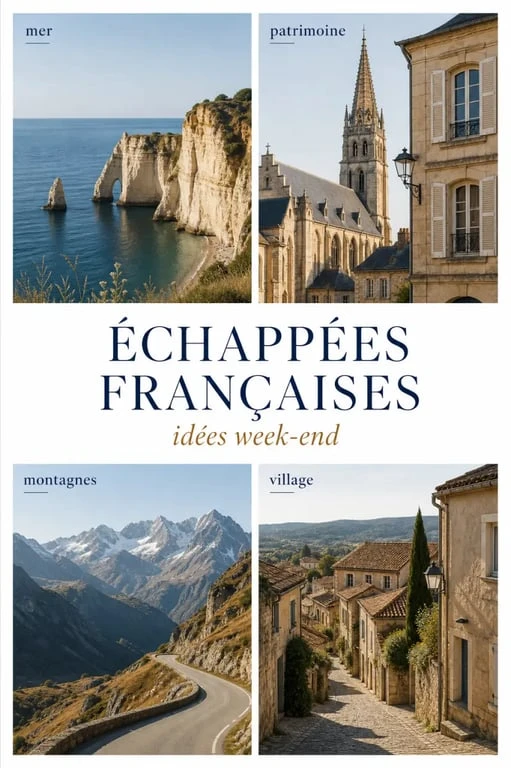 Week-end en France : idées de destinations entre mer, ville et nature