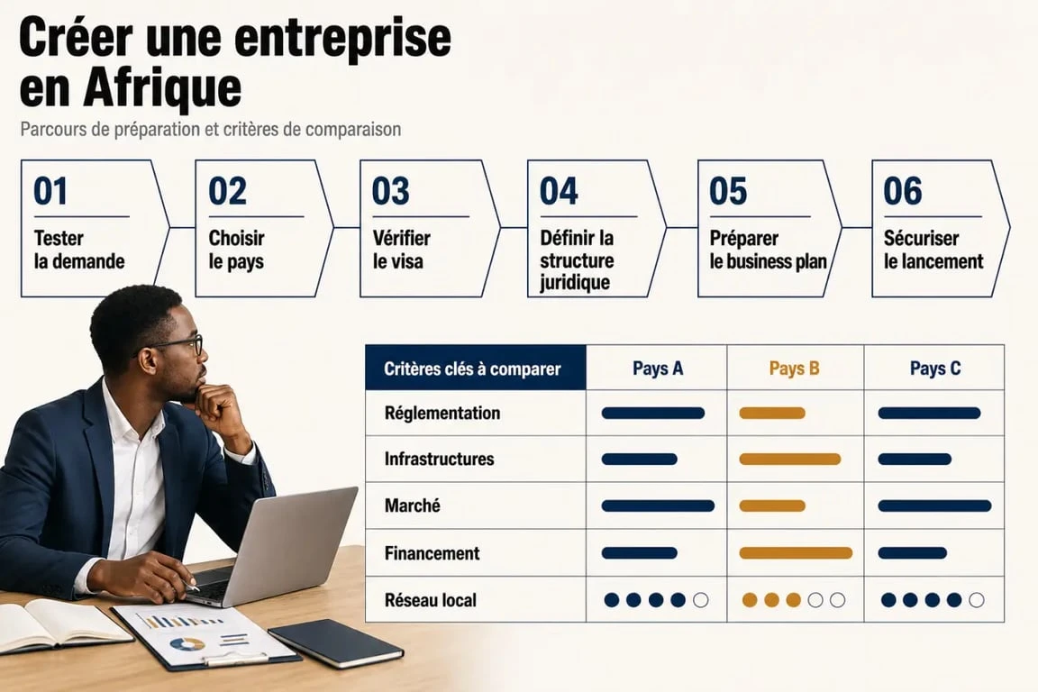 Créer son entreprise en Afrique : étapes et critères clés pour choisir un pays et lancer son projet
