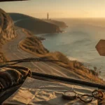 Road trip Portugal : van au miradouro, côte atlantique, océan