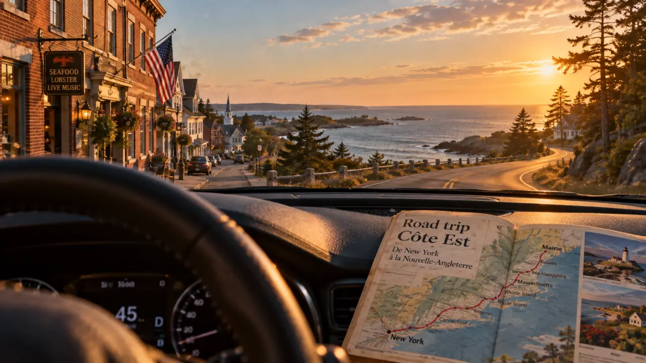 Road trip cote est usa depuis la voiture : New York, côte Atlantique, montagnes