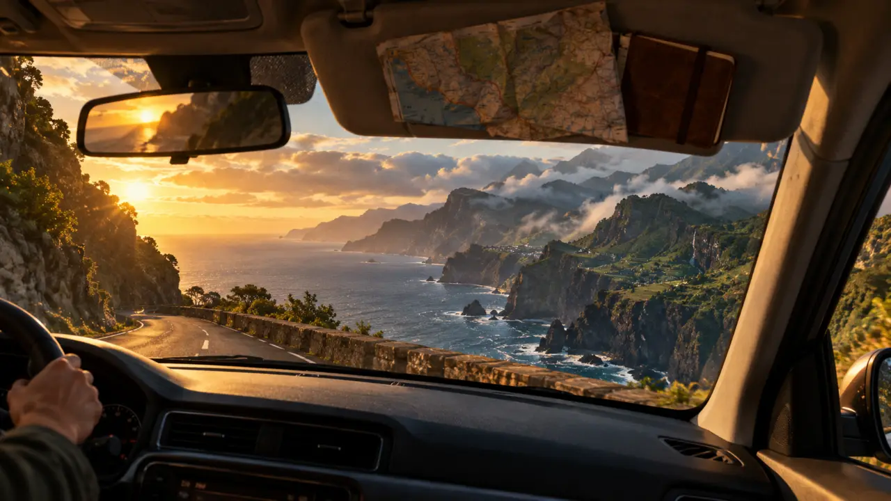 Road trip Madère : route côtière avec levadas et falaises volcaniques